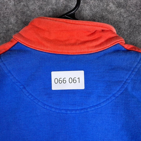 Chubbies‎ Sweater Mens Small Blue White Colorblock Pullover 1/4 Zip - Picture 12 of 12